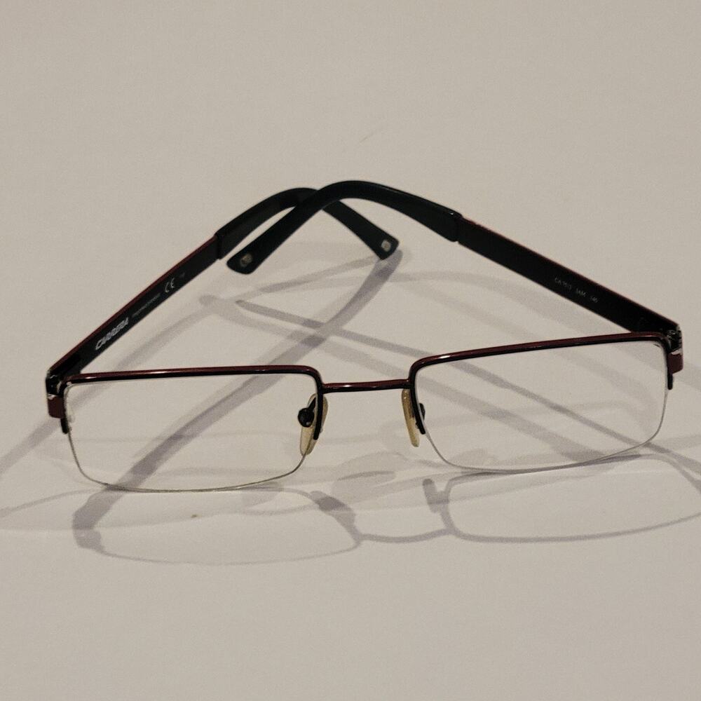 Carrera CA 7512 CA7512 LAM 53x20x140 half rim black/red frame eyeglasses